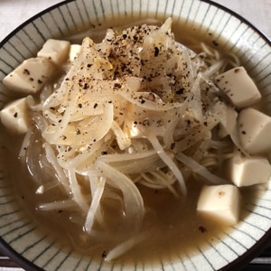 余り味噌汁で簡単ラーメン